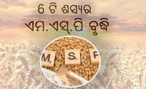 6 ଟି ଶସ୍ୟର ଏମ.ଏସ୍.ପି ବୃଦ୍ଧି